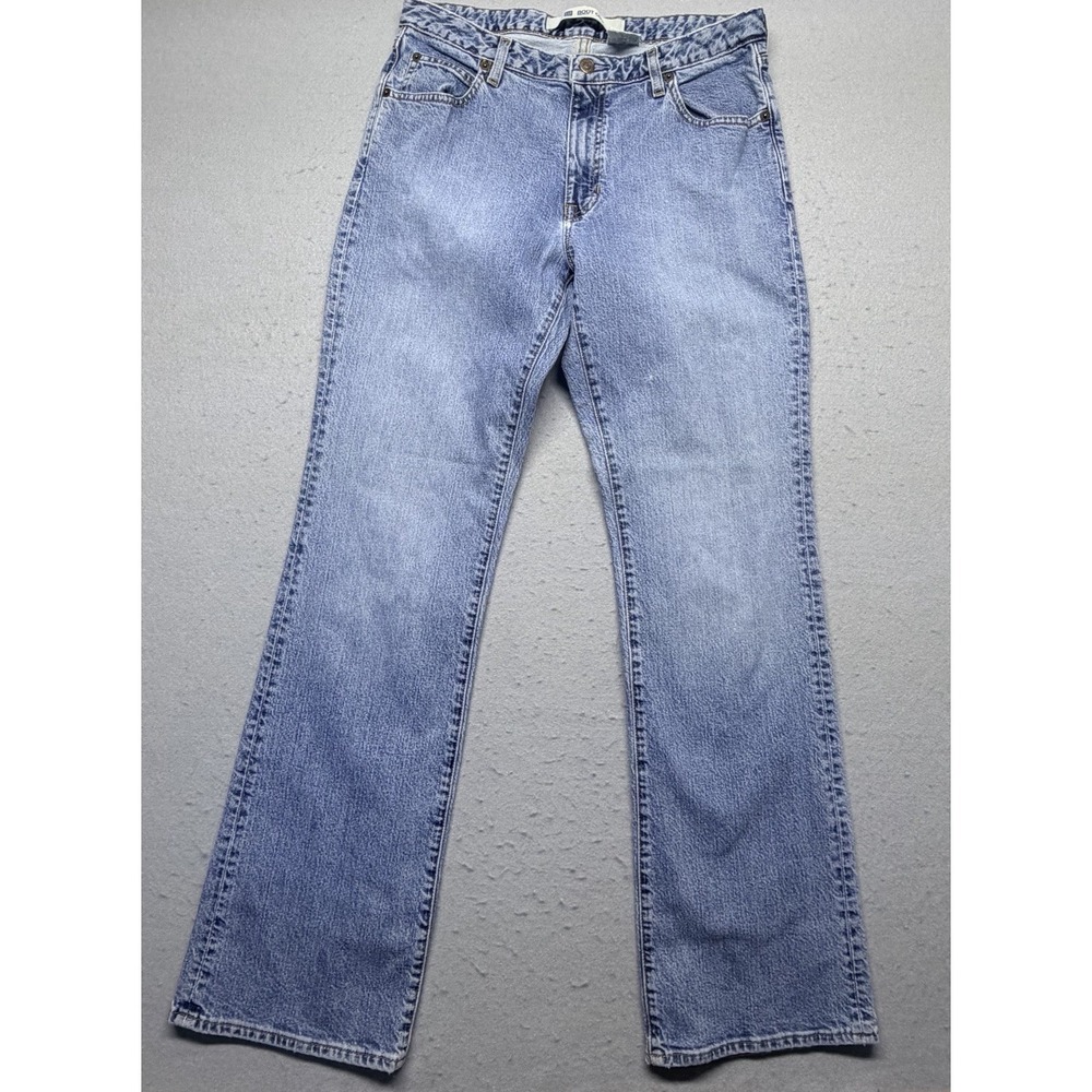 GAP Boot Cut Stretch Jeans Men's 32x33 Light Wash Blue Denim Bootcut